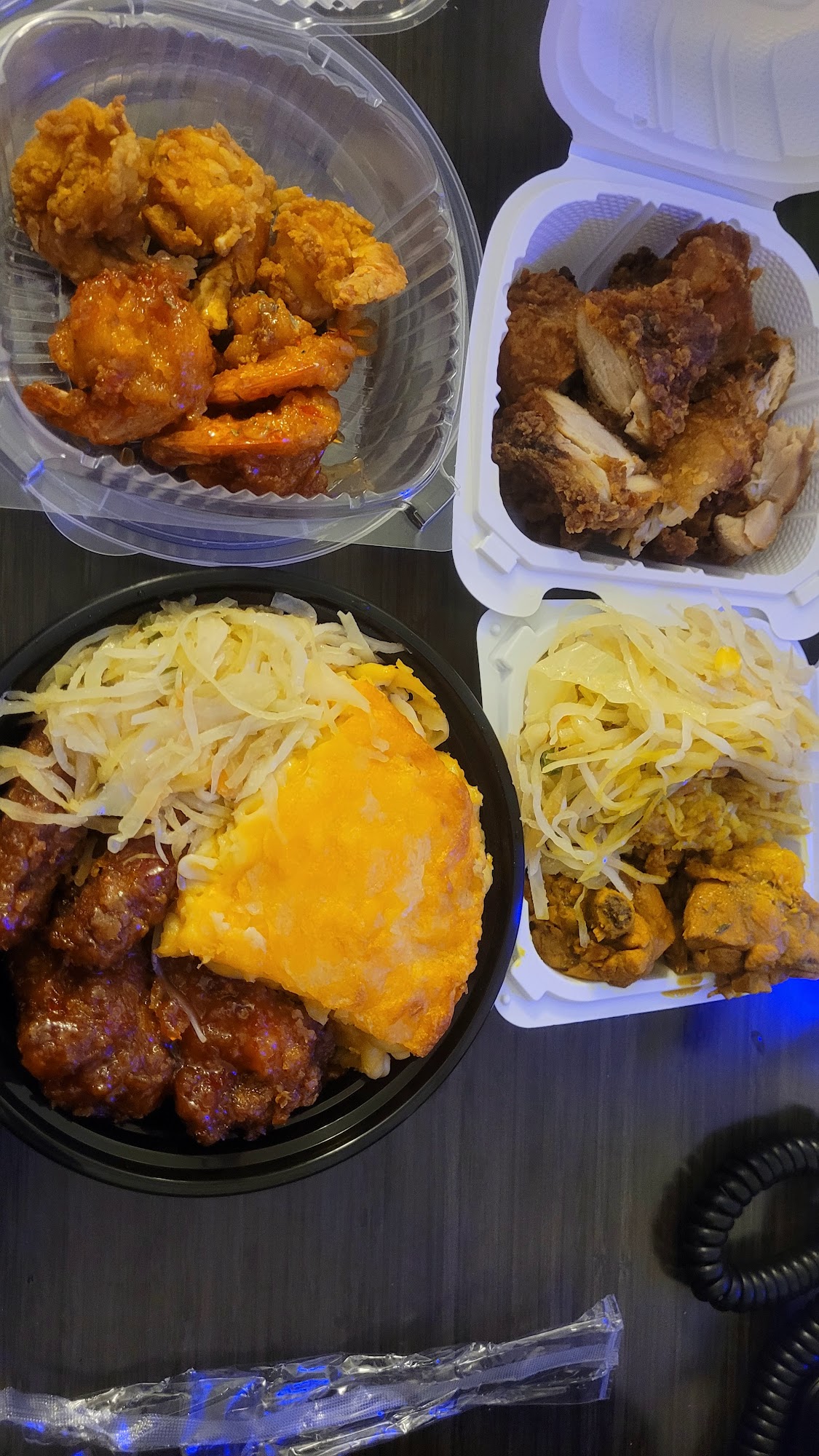 Fresh restaurant food being prepared